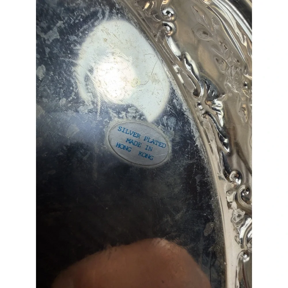 Vintage Salem Silver Plate Coffee Set Tray Teapot‎ Goblet Hong Kong